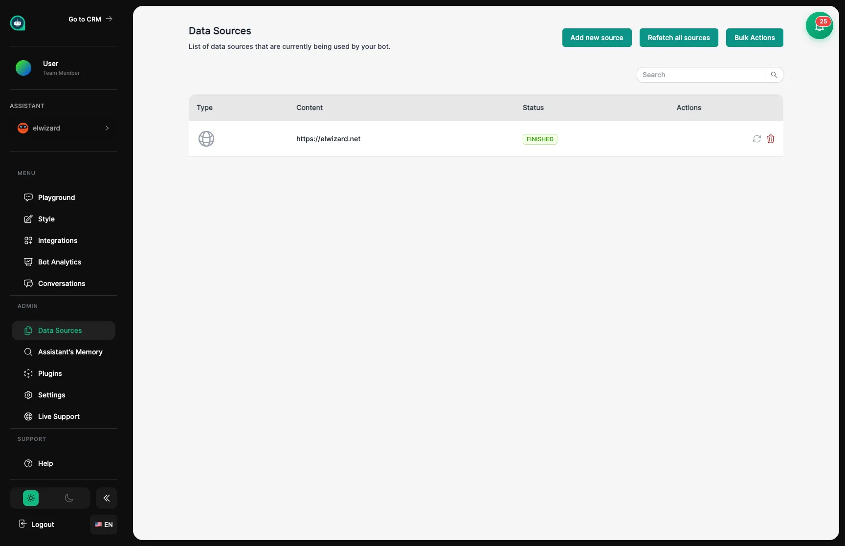 Training data sources